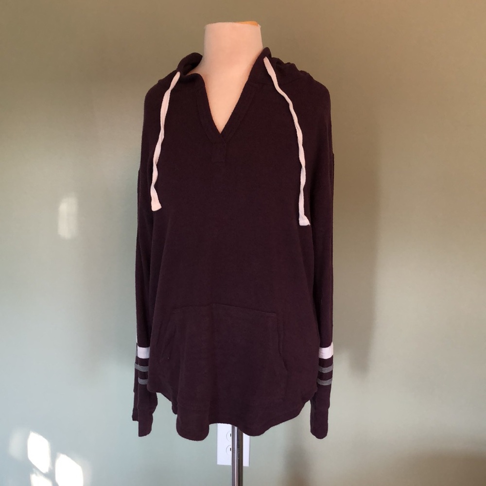 Mix by 41 hawthorn xs hooded T-shirt in plum